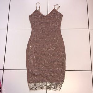 sparkly midi dress